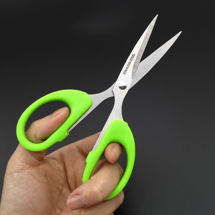 E1215 6# Color Scissors, home and office scissors, Yiwu two-yuan store, 2-yuan store Application Scenario