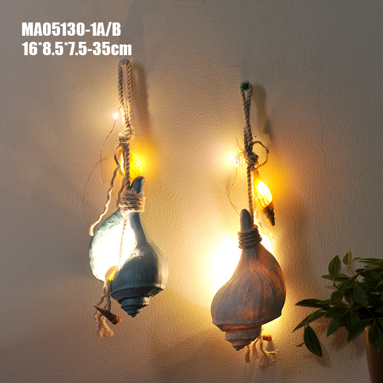 跨境新品 树脂仿真海螺挂件 海洋系列装饰布景 节日礼品 MA05130