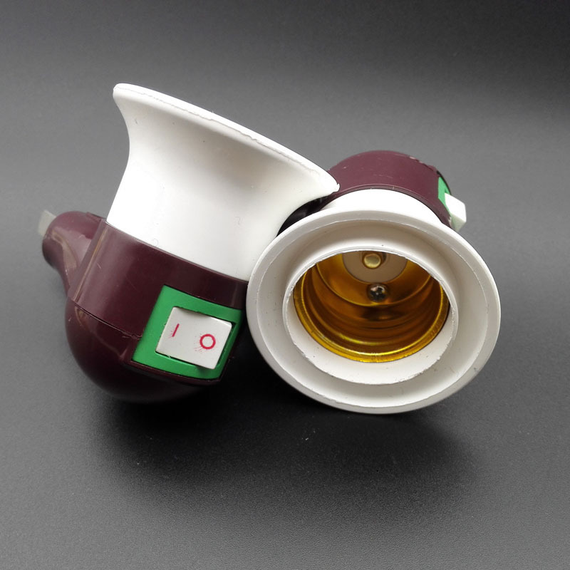 D1914 wall-mounted lamp socket with switch, screw socket lamp cap, wholesale in Yiwu 2-yuan store details Picture