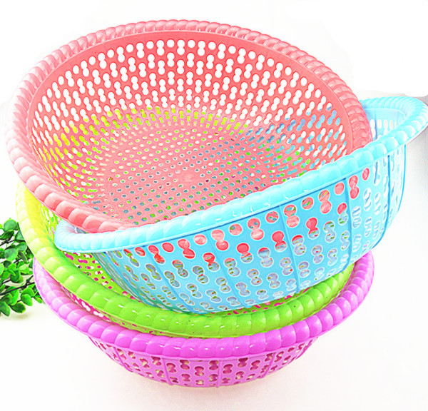 I2245 New 8-shaped large vegetable basket with blue plastic basket, a gift for sale at the 2-yuan store in Yiwu details Picture