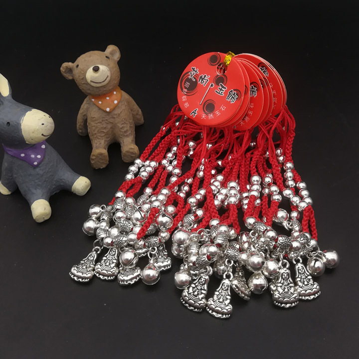 A1524 imitation silver bell red string bracelet jewelry and accessories are available for wholesale at 2-yuan stores, street stalls and night markets in Yiwu Item Picture