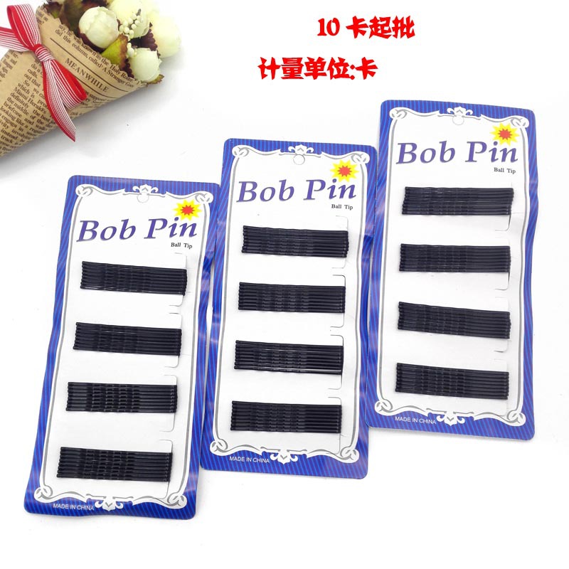 A2741 四排细一字夹 义乌 2元店 二元店 边夹 饰品 批发 配货