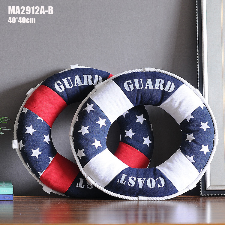 特价创意地中海风格救生圈儿童房抱枕 汽车靠枕  家居饰品MA2737