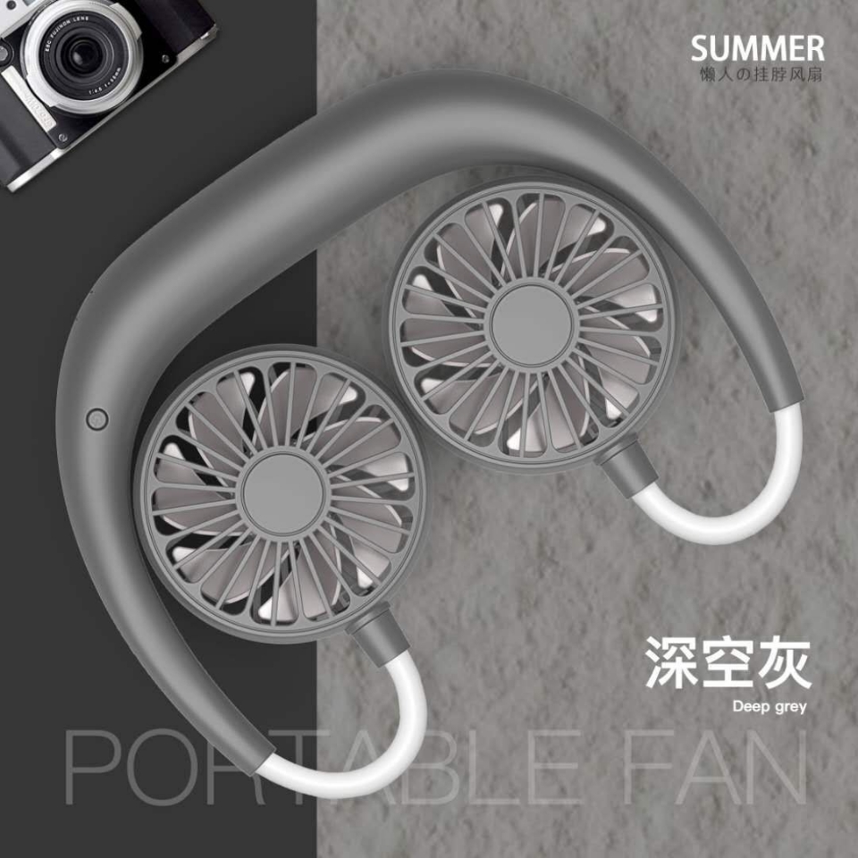 New best-selling portable and lazy neck-hanging outdoor fans, as well as popular cartoon neck-hanging fans, are selling well at street stalls Application Scenario