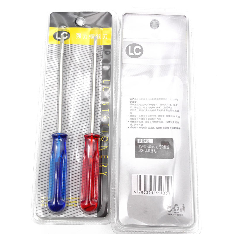 D2233 6-inch crystal screwdriver two-piece set, dual-purpose screwdriver set, 2 yuan, 2 yuan, general merchandise details Picture
