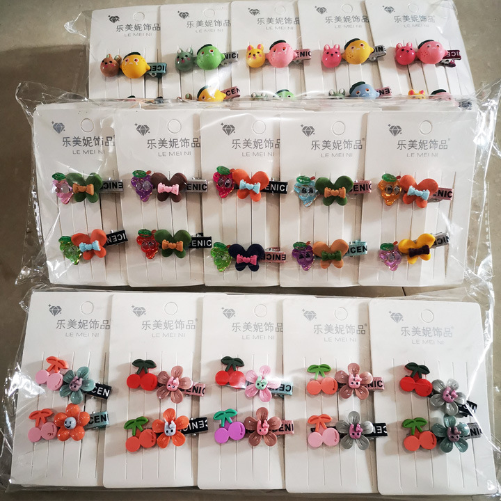 A3723 multiple fashionable duck clips, Korean version children's side clips, bangs clips, hair accessories and headwear, 2 yuan in Yiwu details Picture