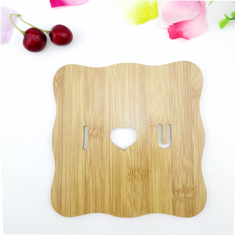D1431 Hollow bamboo coasters, heat insulation pads, daily necessities, household items, Yiwu 2-yuan department store