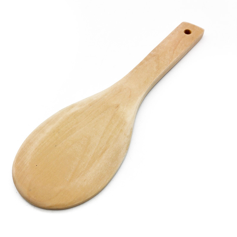G1233 Premium white wooden rice spoon, daily necessities for household and catering, wholesale for two yuan Application Scenario
