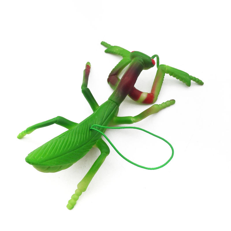 B1544 Simulation mantis rubber mantis pendants, street stall toys, scare toys, toy wholesale Specification image