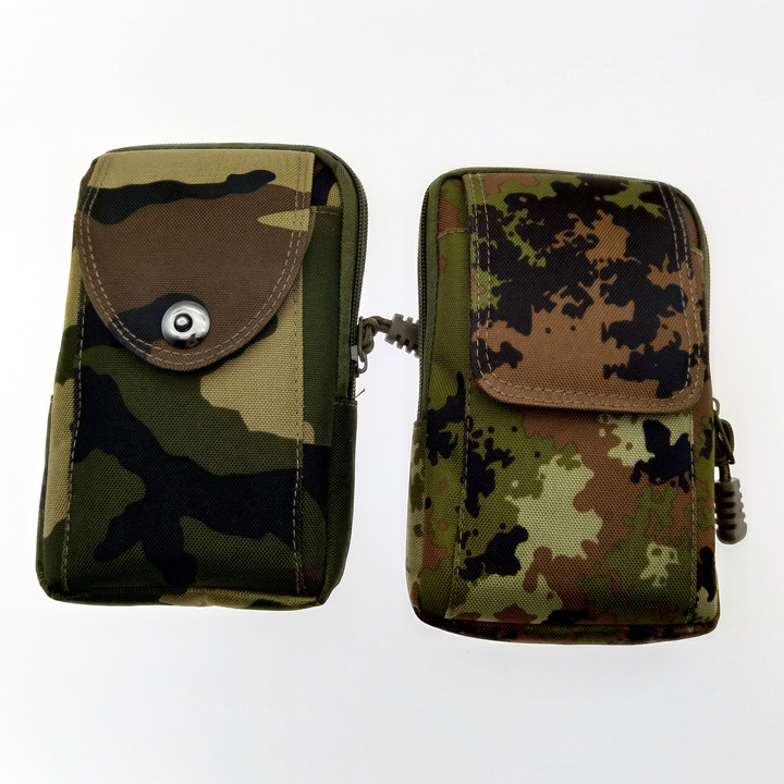 M2725 flip cover vertical camouflage large waist bag with belt, mobile phone waist bag for men, factory direct sales, 9.9 yuan wholesale Specification image