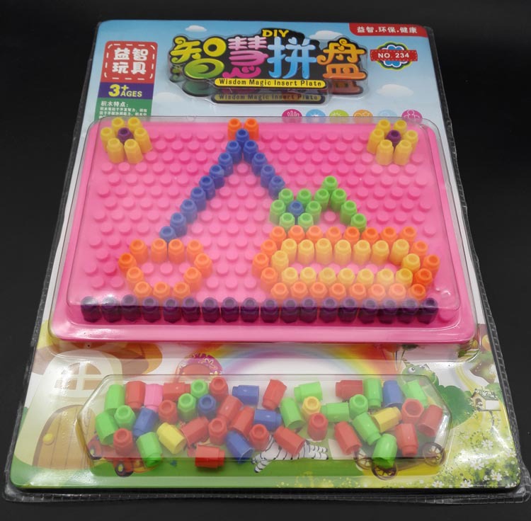 L4132 234 Magic Plate Mushroom Nail Combination Puzzle Board, Educational Toy, ten-yuan store, 9.9 yuan supply wholesale distribution Application Scenario