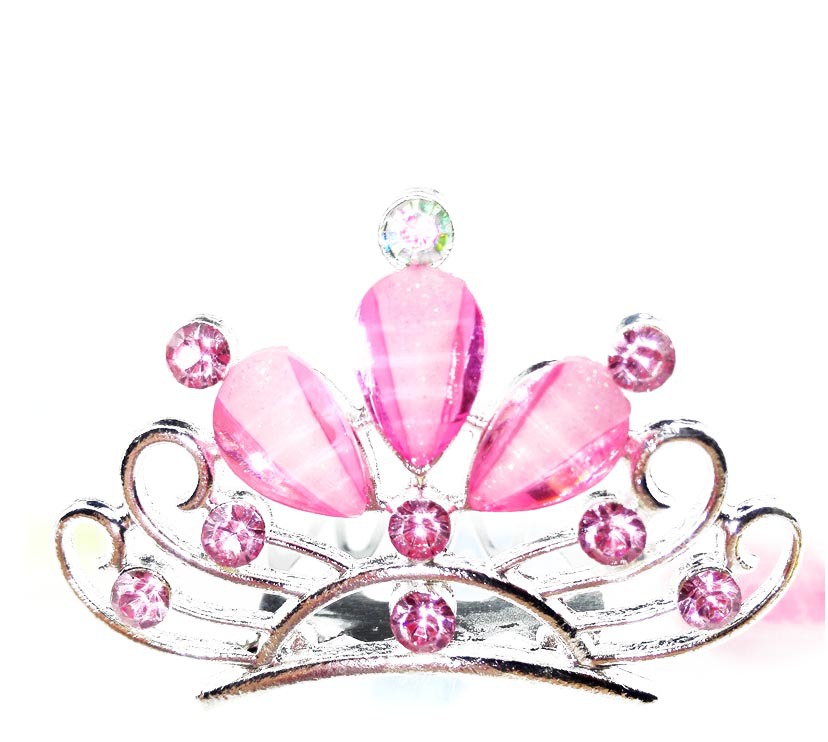 A2533 Glass Crown Comb Comb Accessories Yiwu 2-yuan Store 2-yuan Store Wholesale supply details Picture