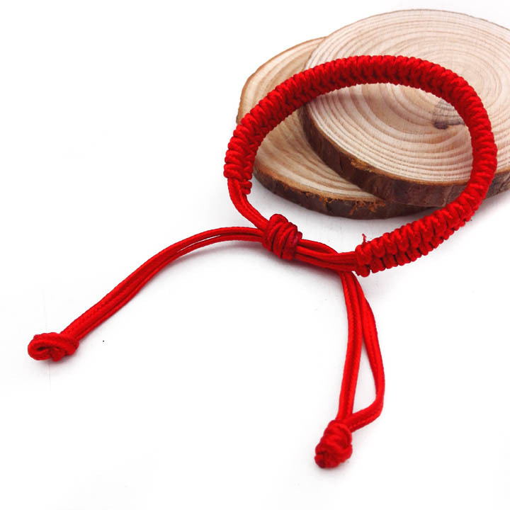 B1531 Pipa knot red String bracelet, hand-woven red string bracelet, wholesale of bracelet accessories in Yiwu, 2 yuan Application Scenario