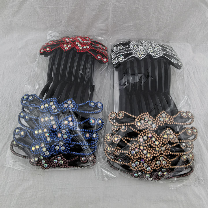 A3115 offers a variety of large-toothed starry sky fork combs, Japanese and Korean hair combs, fork combs, hair accessories, headwear and hair tips, and 2-yuan store supplies Specification image