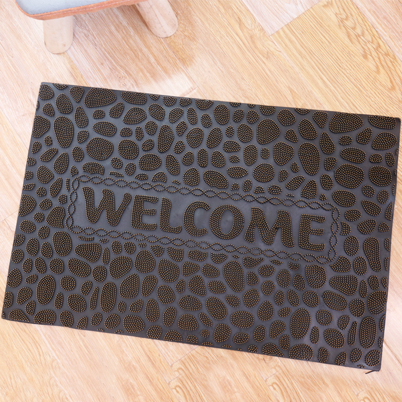 双面耐磨防滑pvc地垫专供浴室客厅花纹地垫地毯创意家居皮革脚垫