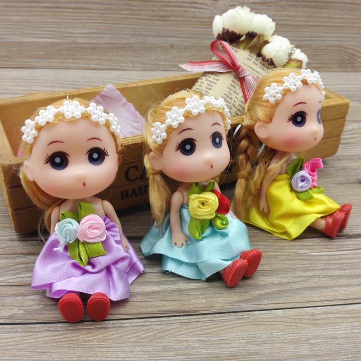 A3434 Princess Head Flower Doll Pendant, Keychain Pendant, Bag Pendant, wholesale supply from Yiwu two-yuan Store details Picture