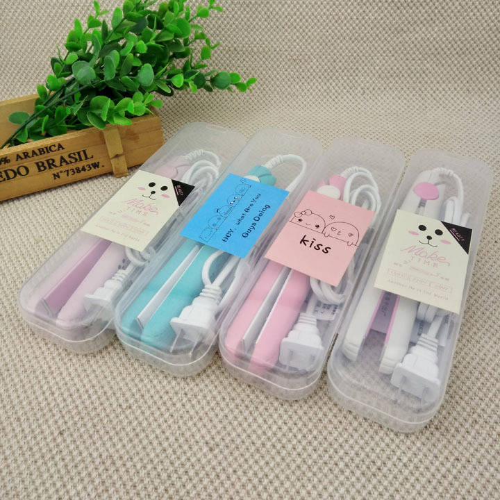 B1431 Mini Floating Board Hair Straightener, a lazy person's hair perming and straightening tool, is available at a 10-yuan store in Yiwu at 9.9 yuan department store details Picture
