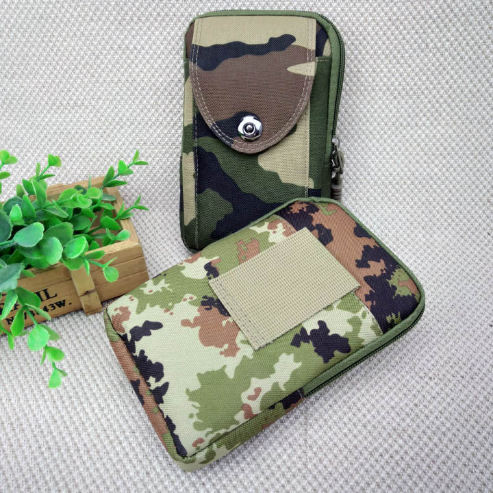 M2725 flip cover vertical camouflage large waist bag with belt, mobile phone waist bag for men, factory direct sales, 9.9 yuan wholesale Application Scenario