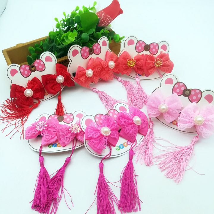 A3724 Princess Pairs, braids, children's performance headwear, hair bands, hair rings, wholesale from Yiwu two-yuan Store details Picture
