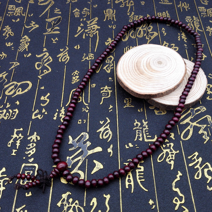 A3332 108 wooden beads three-loop bracelet accessory, Yiwu 2-yuan 2-yuan store, two-yuan supermarket, boutique Application Scenario