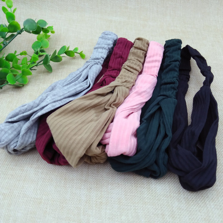 A2443 Economical knitted Korean-style hair band, face wash hair band, makeup mask, hair cover, two-yuan store, department store wholesale Item Picture