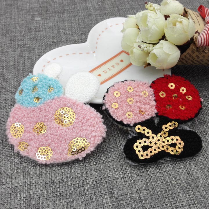 A3633 Cartoon Velvet Magic Stickers, bangs, Hair stickers, Traceless broken posts, hair accessories, headwear, 2-yuan store in Yiwu details Picture