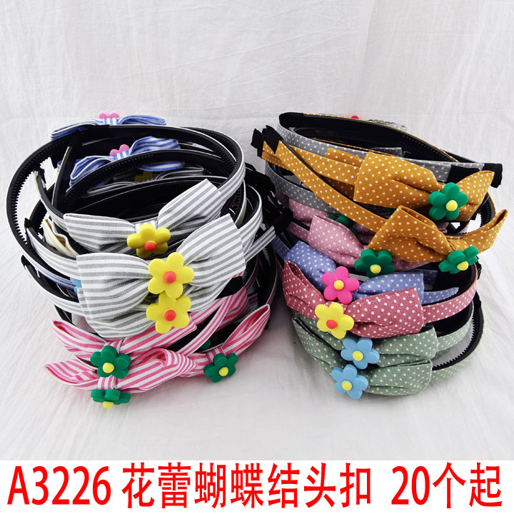 A3226 Bud bow hair band hair net accessories 2 yuan shop Yiwu 2 yuan shop
