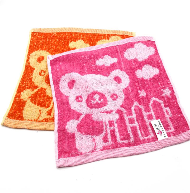 H1521 Cartoon small square towel, cartoon square towel, square towel daily necessities wholesale Yiwu 2-yuan department store details Picture