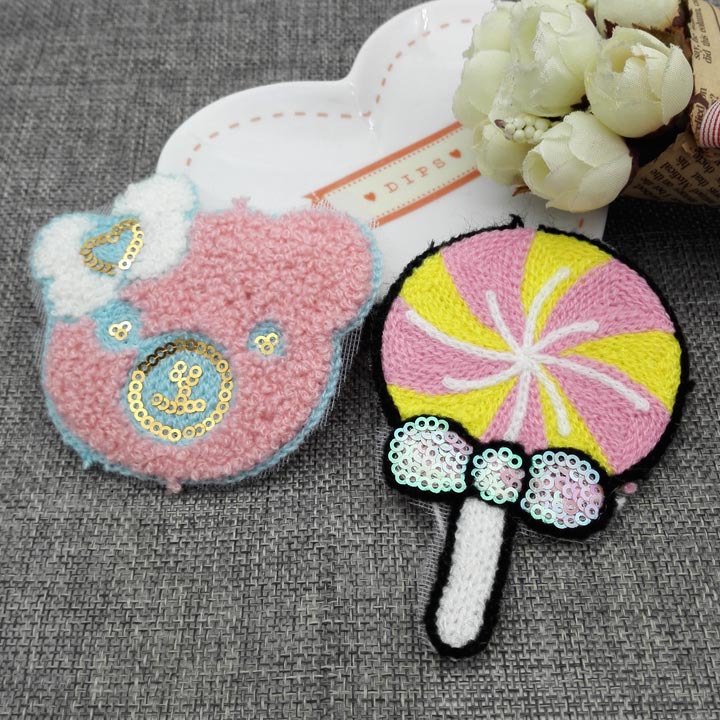 A3633 Cartoon Velvet Magic Stickers, bangs, Hair stickers, Traceless broken posts, hair accessories, headwear, 2-yuan store in Yiwu Specification image