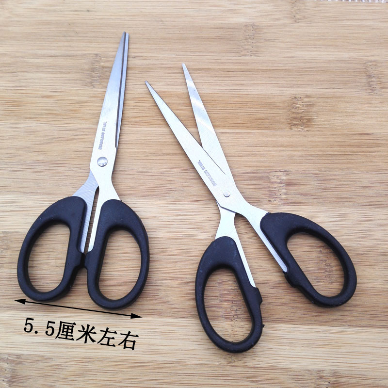 E1222 160 scissors, student office scissors, hand scissors, art scissors, Yiwu 2-yuan 2-yuan store wholesale details Picture