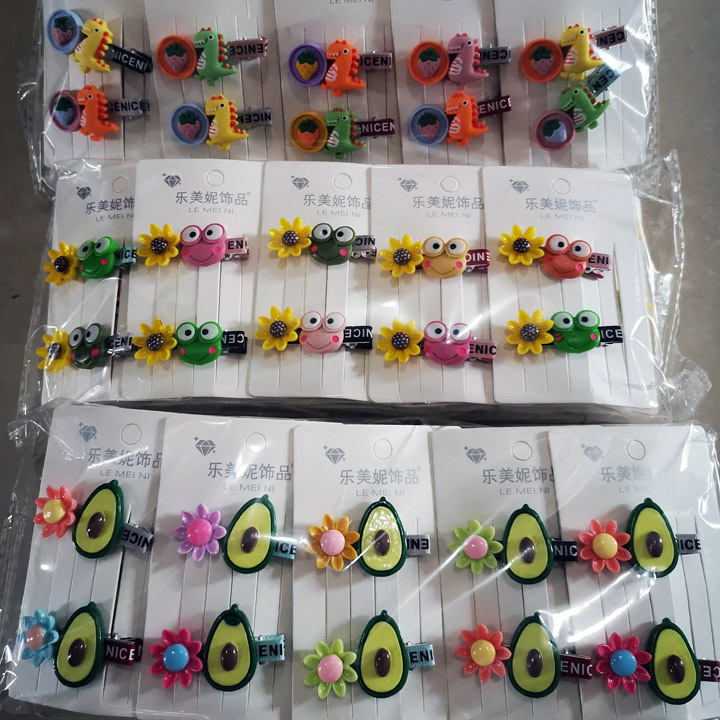 A3723 multiple fashionable duck clips, Korean version children's side clips, bangs clips, hair accessories and headwear, 2 yuan in Yiwu Application Scenario
