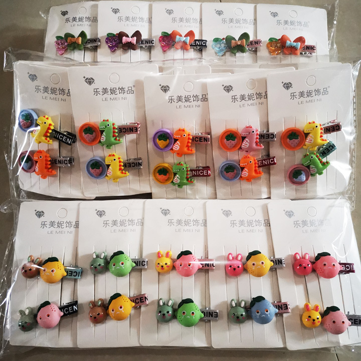 A3723 multiple fashionable duck clips, Korean version children's side clips, bangs clips, hair accessories and headwear, 2 yuan in Yiwu Specification image