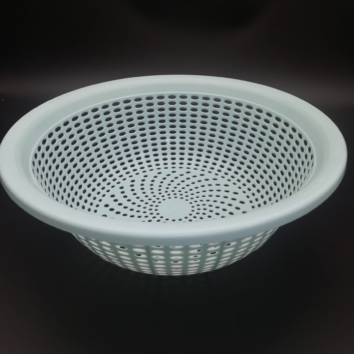 I1643 203# Round vegetable basket, draining vegetables, blue plastic basket, Yiwu 2-yuan store, daily necessities, street stall, night market Item Picture