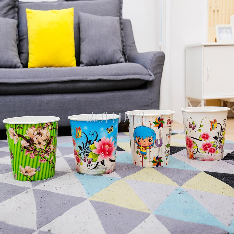 Factory direct sales of 5012 white trash cans, wastebaskets, uncovered office trash cans and sanitary buckets