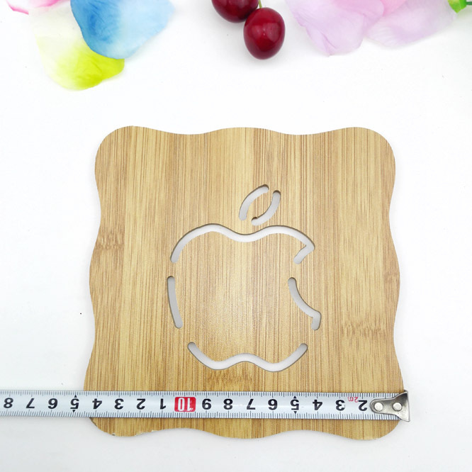 D1431 Hollow bamboo coasters, heat insulation pads, daily necessities, household items, Yiwu 2-yuan department store Item Picture