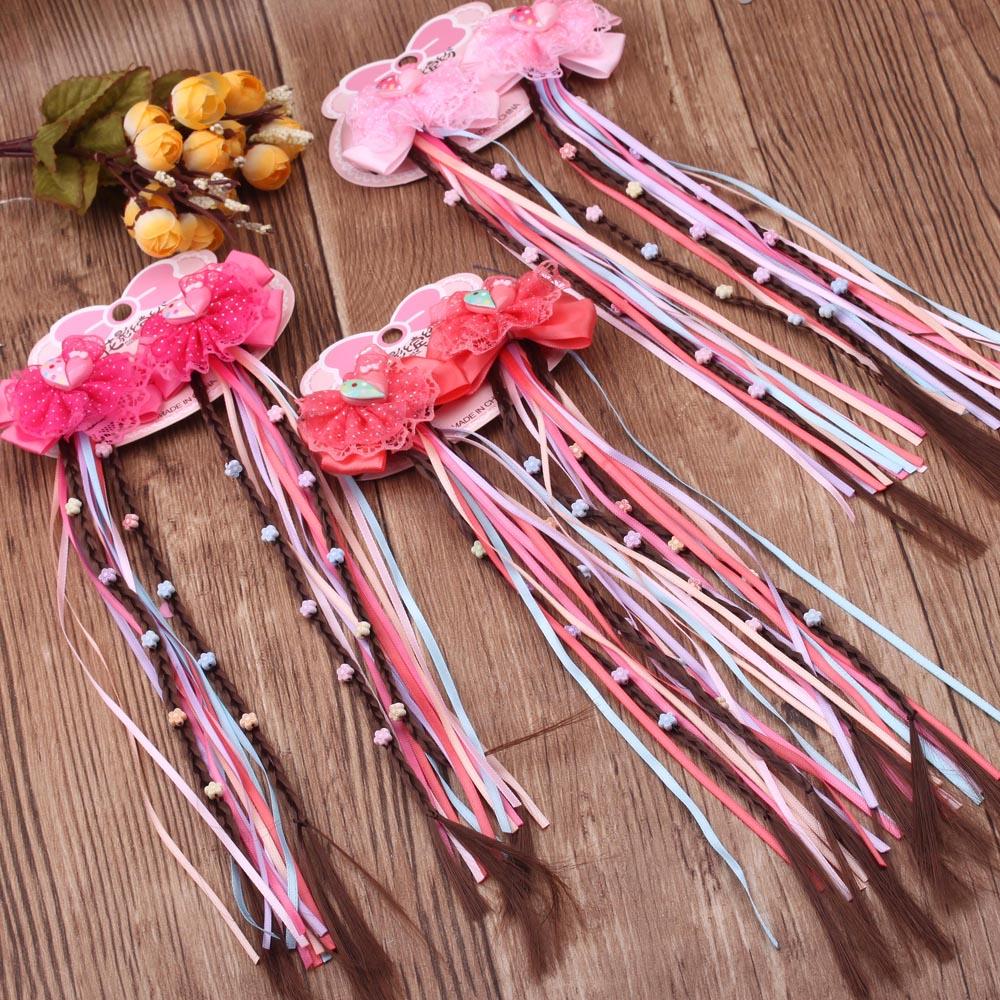 Hair clips, headwear, children's wigs, braids, princess chains, Hanfu, girls' cute ancient costume hair accessories, little girls' hair clips Application Scenario