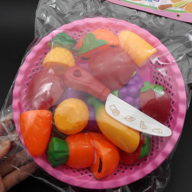 L6525 4518 Cut fruits, children play house, Cut vegetables, Fun 10-yuan store, 9.9 yuan street stall, night market Hot sale Application Scenario