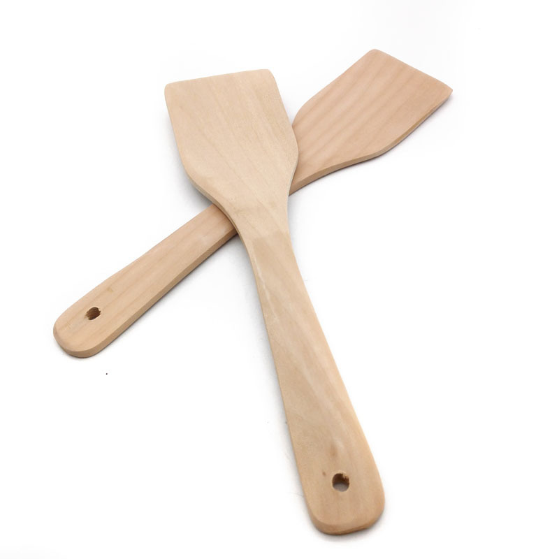 G1231 white base Good wooden rice spatula, rice cooker pot, rice spoon, wooden rice serving spoon, rice spoon, rice beating spoon Specification image