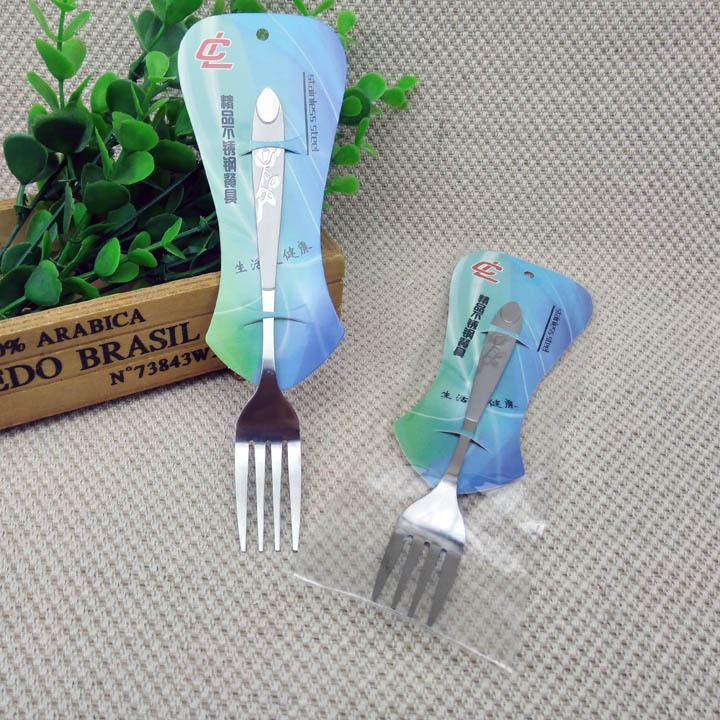 I1622 single stainless steel fork travel spoons, chopsticks, portable tableware, 2-yuan store supply in Yiwu Application Scenario