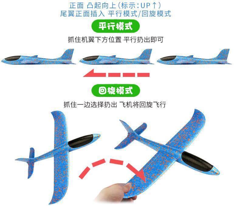 L6143 hand-thrown aircraft model, non-luminous, puzzle assembly, hot sale at street stalls and night markets, 9-9 wholesale Specification image