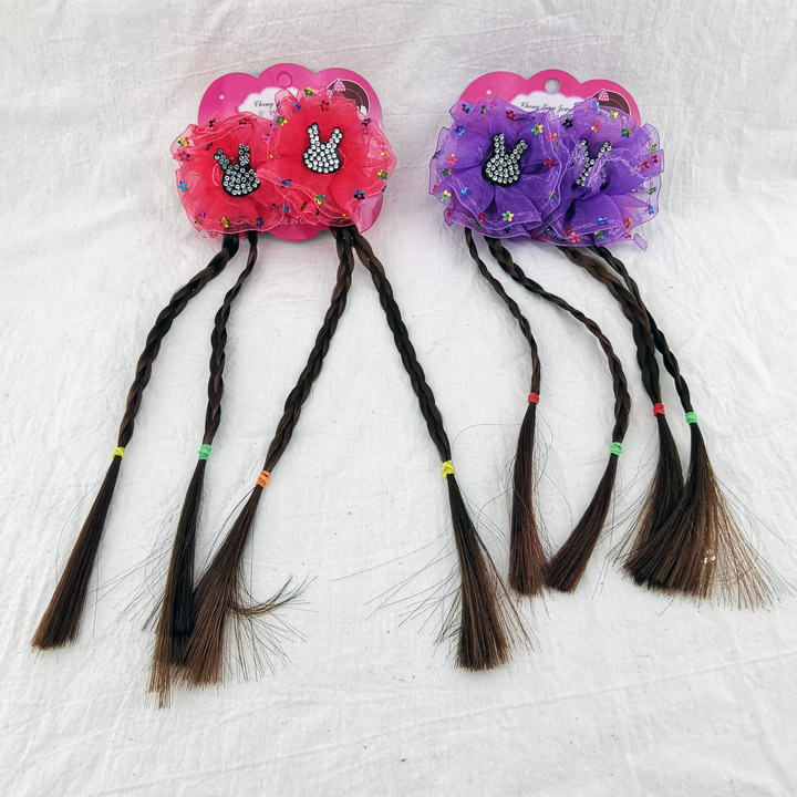 A3432 new style diamond wig, braid wig, hair clip and hair band, wholesale of accessories at a 2-yuan store in Yiwu Application Scenario
