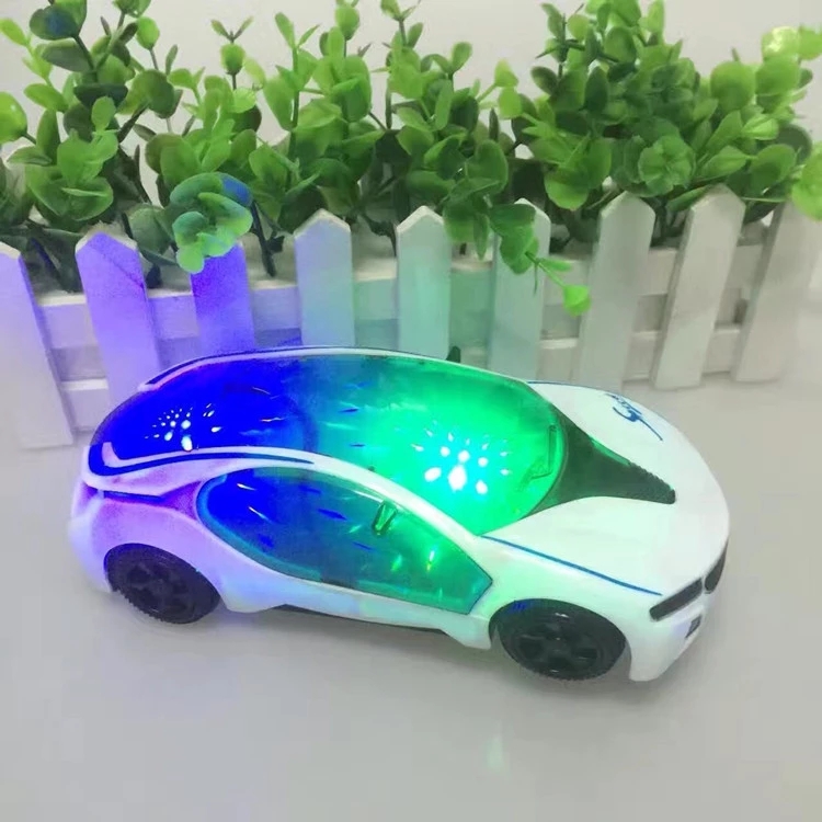 Luminous music boy toy car, 3D lighting, omnidirectional sports car, i8 concept car, omnidirectional cross-border street stall toy wholesale Specification drawing