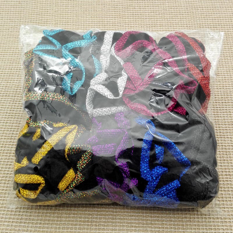A3746 Bright Silk double-sided velvet hair band, velvet rubber band, black velvet band, wholesale of 2-yuan headwear in Yiwu Item Picture