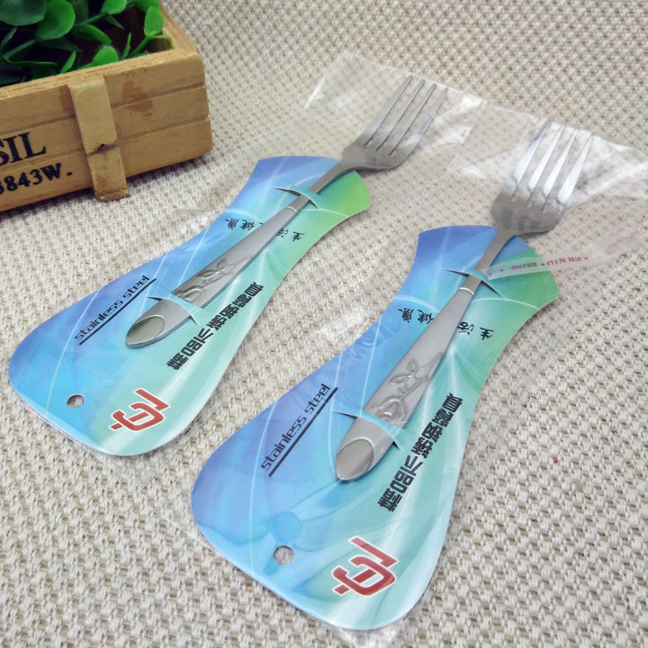 I1622 single stainless steel fork travel spoons, chopsticks, portable tableware, 2-yuan store supply in Yiwu details Picture