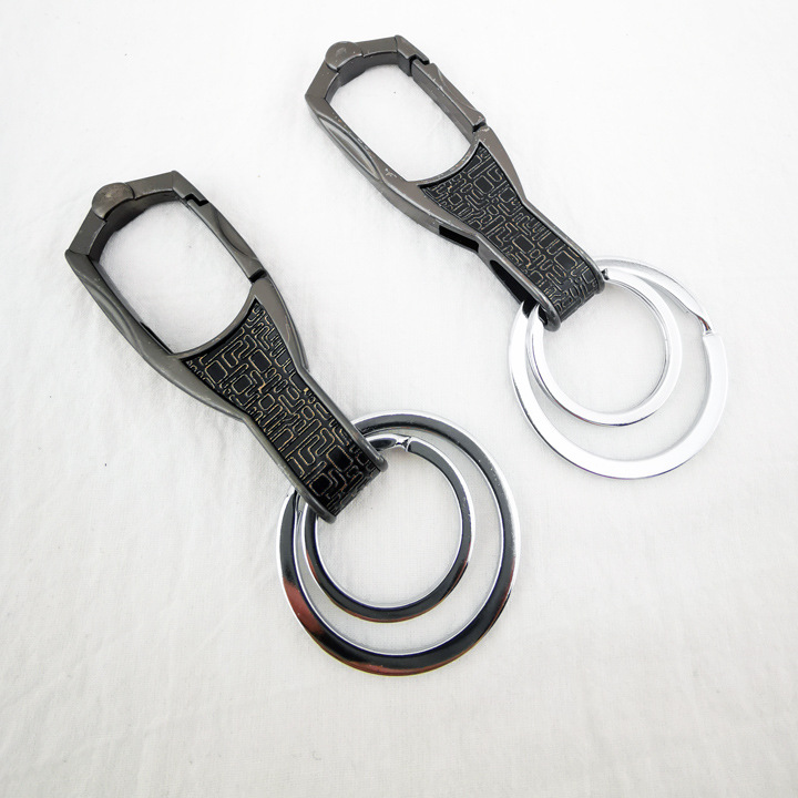 I1827 9009 Gun color Fine Keychain, Keyring, Key chain, antique pendant, 2-yuan store wholesale Application Scenario