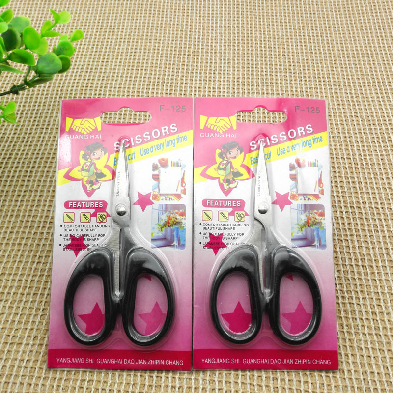 E1223 120 scissors, office scissors, hand scissors, art scissors, Yiwu 2-yuan 2-yuan store wholesale Item Picture