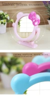P1242 Children's bow table mirror, makeup mirror, beauty mirror, portable mirror, 2-yuan store, daily necessities supply Application Scenario