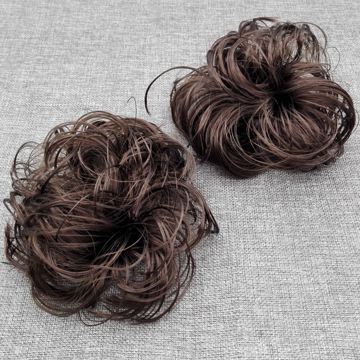 A2922 wig hoop, brown curly hair bun, false hair bun, hair bun, wholesale and distribution supply from Yiwu Eryuan Store