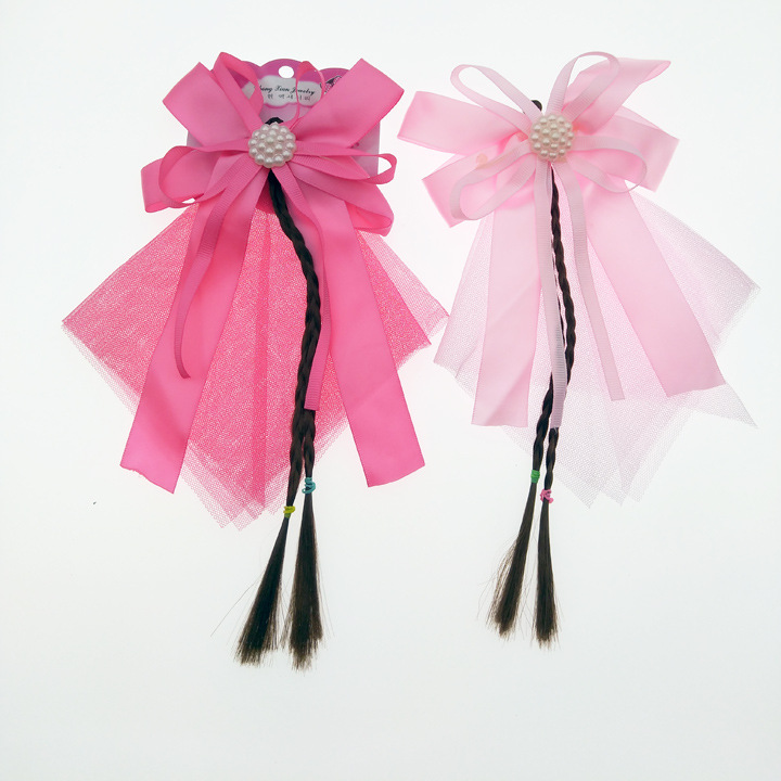 A3714 Premium braided square yarn duck clip accessory, hair band, hair clip, princess clip headwear, 2-yuan store wholesale supply details Picture