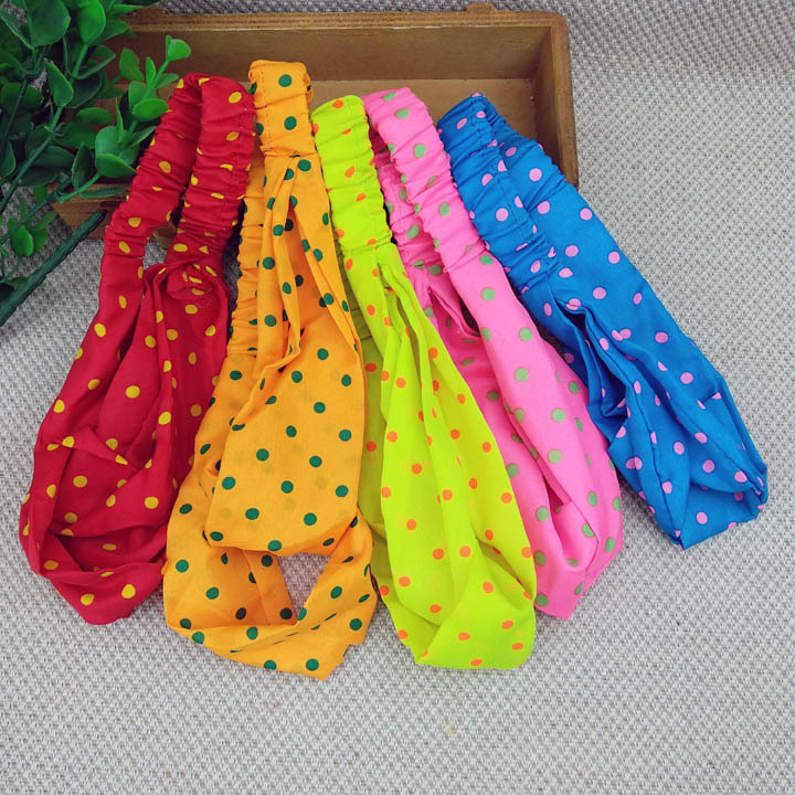 A3716 polt-dot hair band for face washing, hair band for mask application, hair cover wholesale at two-yuan Store Department store details Picture